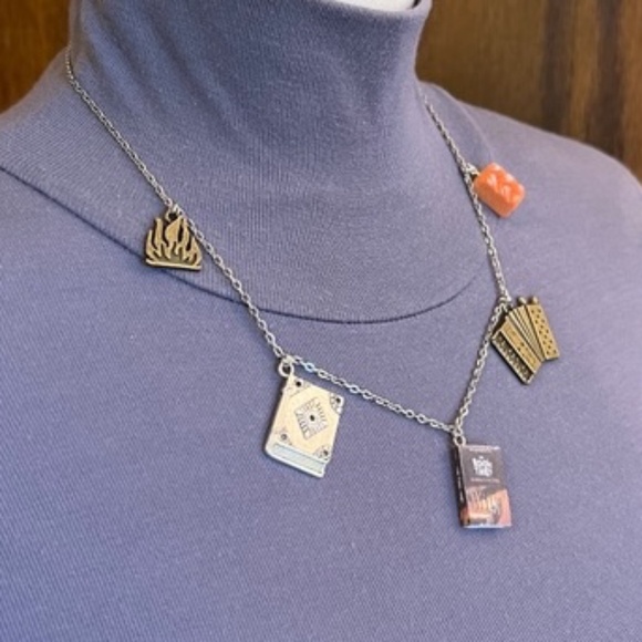 The Book Thief by Markus Zusak Handmade Literature Necklace Book Cover Accordion - Picture 10 of 16